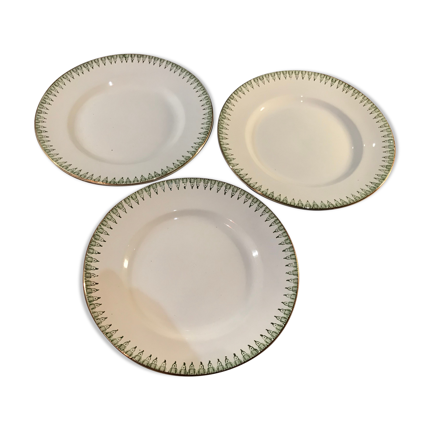 Series of 3 iron earth plates