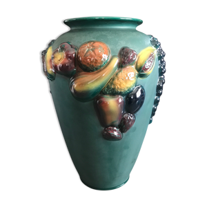 vase en céramique vert