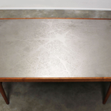 Table Basse Sculptée Mid-Century en Métal par Heinz Lilienthal