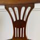 Vintage office chair in wood and brown studded leather late nineteenth