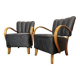 Fauteuils par Jindřich Halabala, 1950s, Set de 2