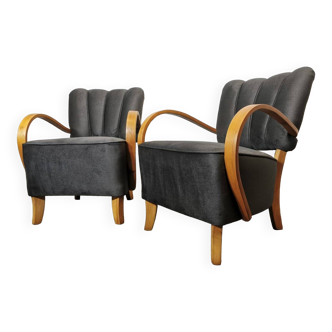 Fauteuils par Jindřich Halabala, 1950s, Set de 2