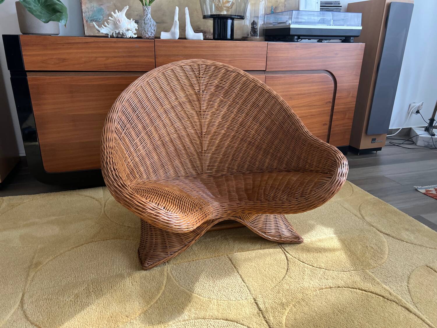 Rattan meditation chair