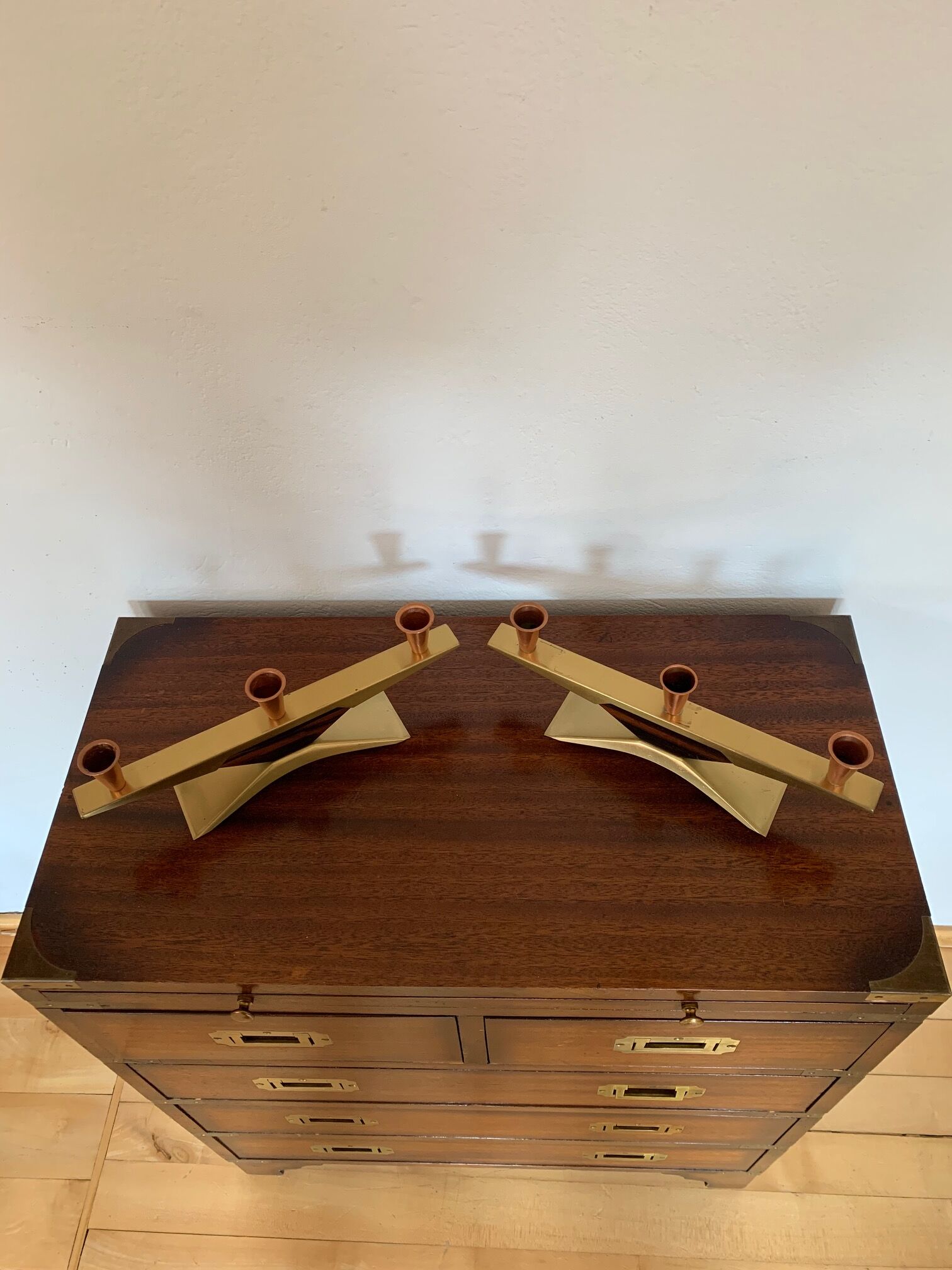 Pair of candlesticks, Denmark, 1960s