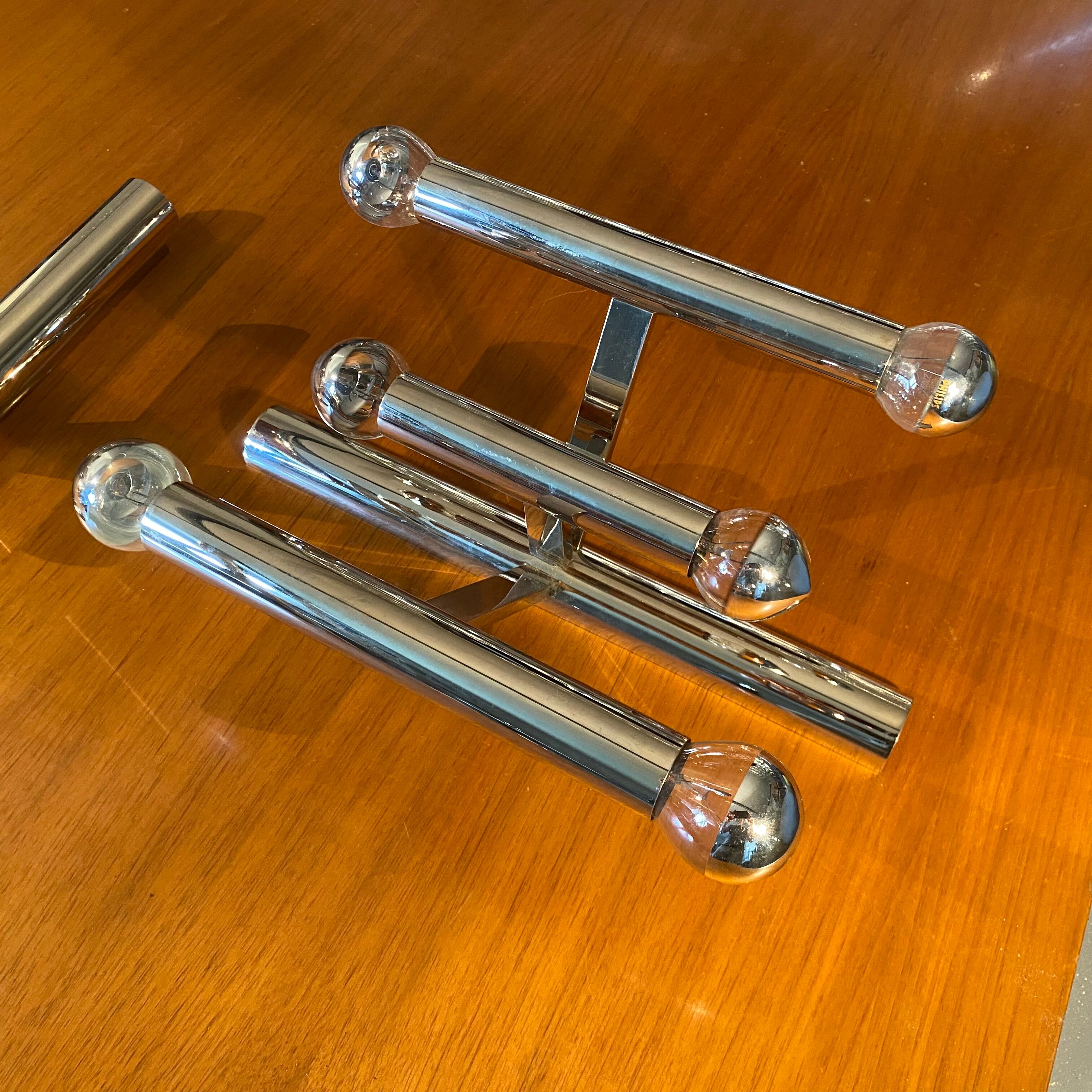 Pair of wall lamps 6 fires from Sciolari 1970