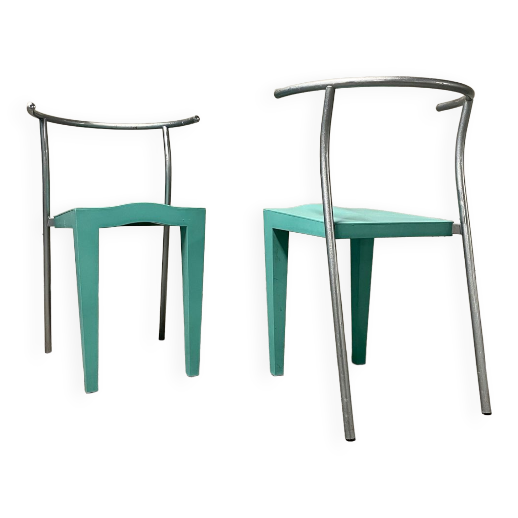 Two starck Dr. Glob chairs edited by Philippe Starck by Kartell italy