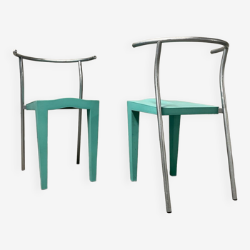 Deux chaises starck Dr. Glob de Philippe Starck édité par Kartell italy