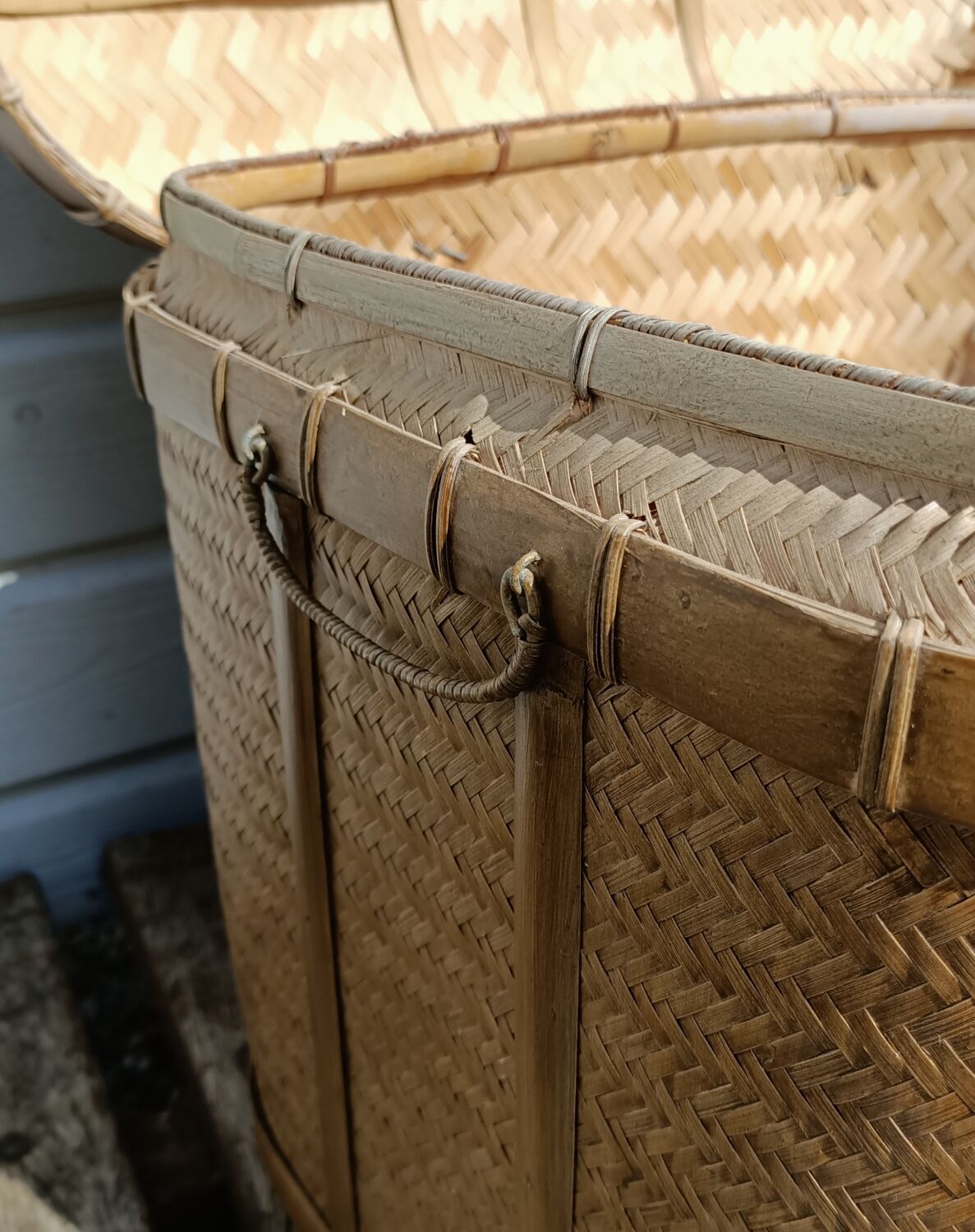 Old trunk rice straw