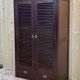 Marine style wardrobe in mahogany from the 1950s