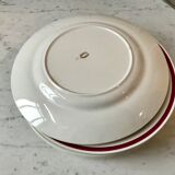 Set of 8 flat plates Gien 50s