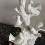 Lamp with 4 vintage doves