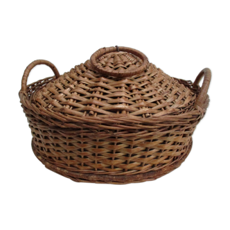 Wicker work basket