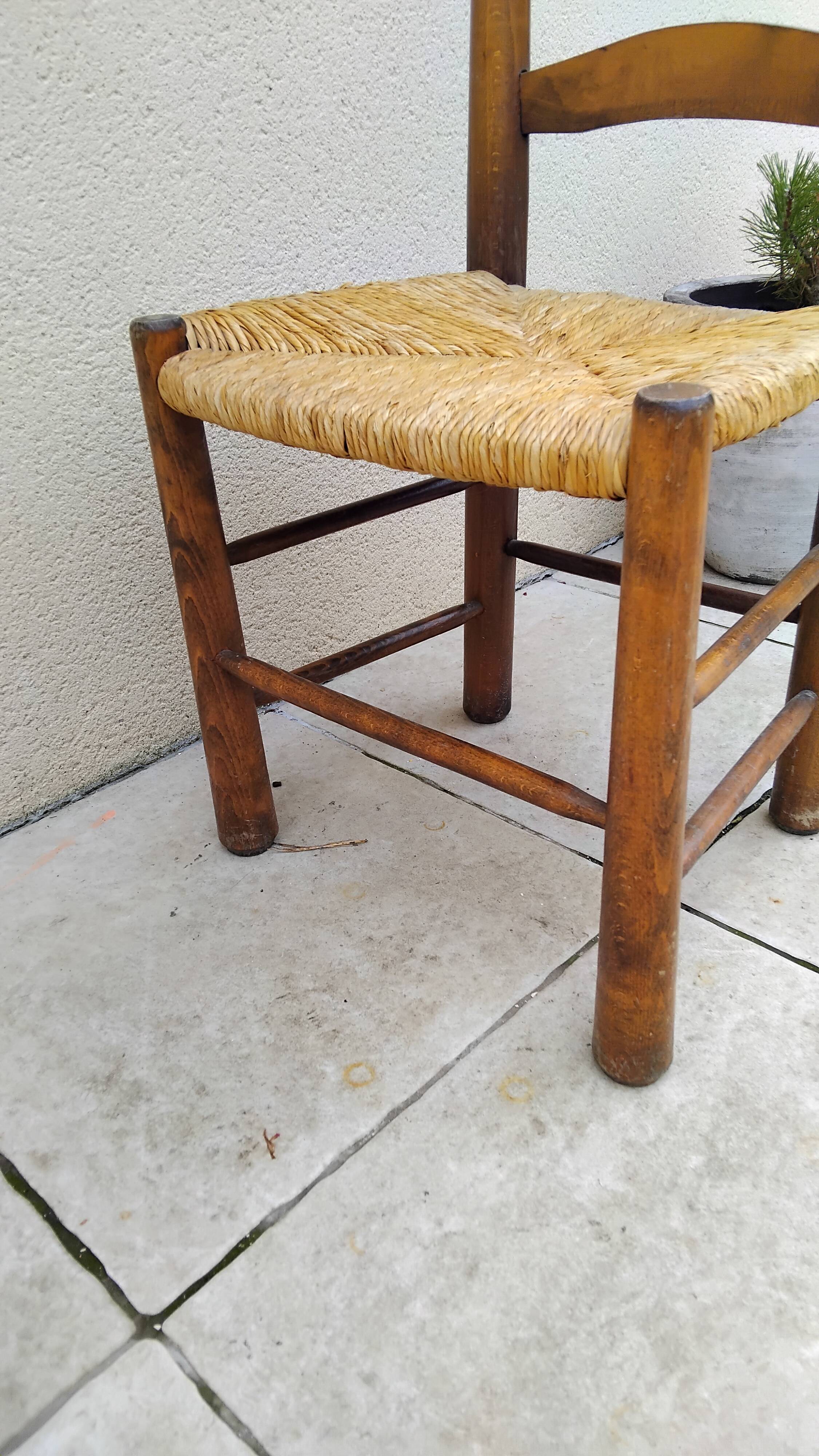 Vintage straw chair