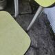 Pair of yellow formica chairs