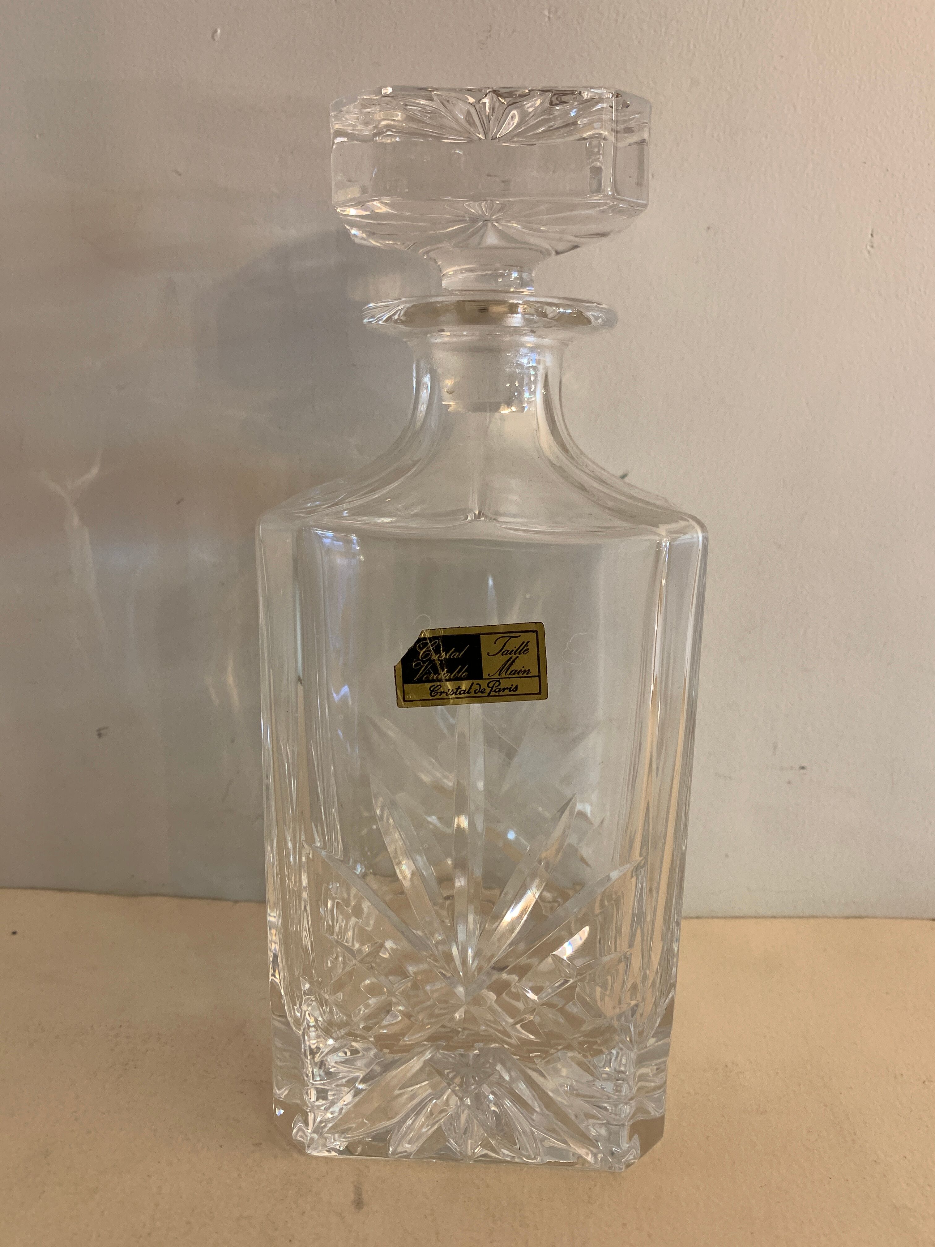 Paris crystal whisky decanter