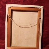 Naive painting Provençal landscape oil on canvas signed