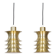 Paire de 2 lampes danoises de l'ère spatiale des années 1970.