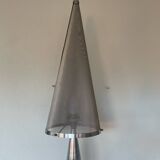 Large table lamp (108cm) designed by Kovacs and Sonneman for Escapade Paris vintage from the 80s in metal and chrome.