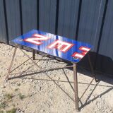 Industrial enamelled plate table