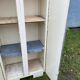 Armoire vintage en Formica bleu (vert d’eau)