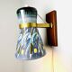 Decorative Sgraffito Ceramic Wall Lamp By Tilgmans Keramik, Sweden 1960S