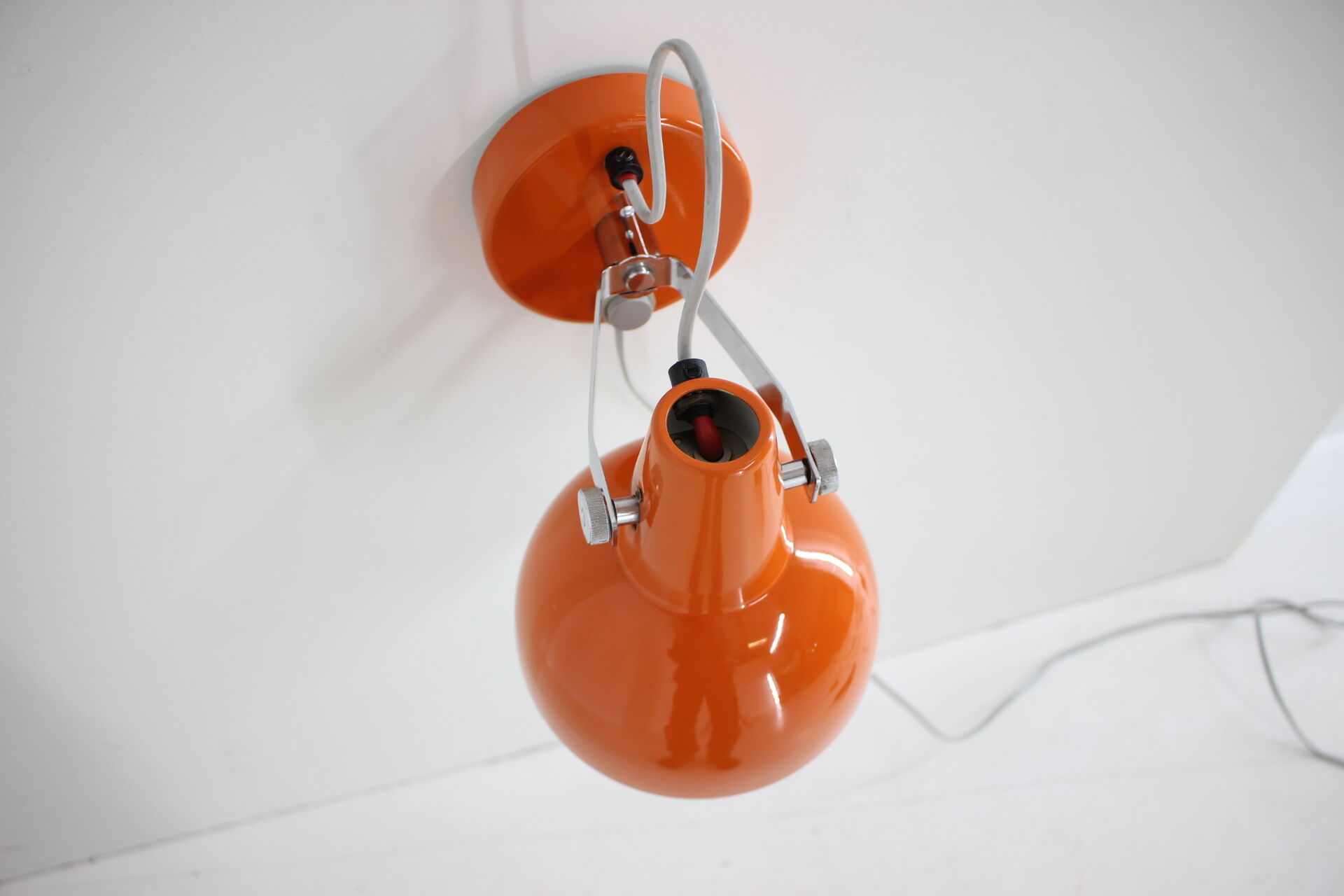 Mid-century orange wall lamp/Lidokov, 1970´s