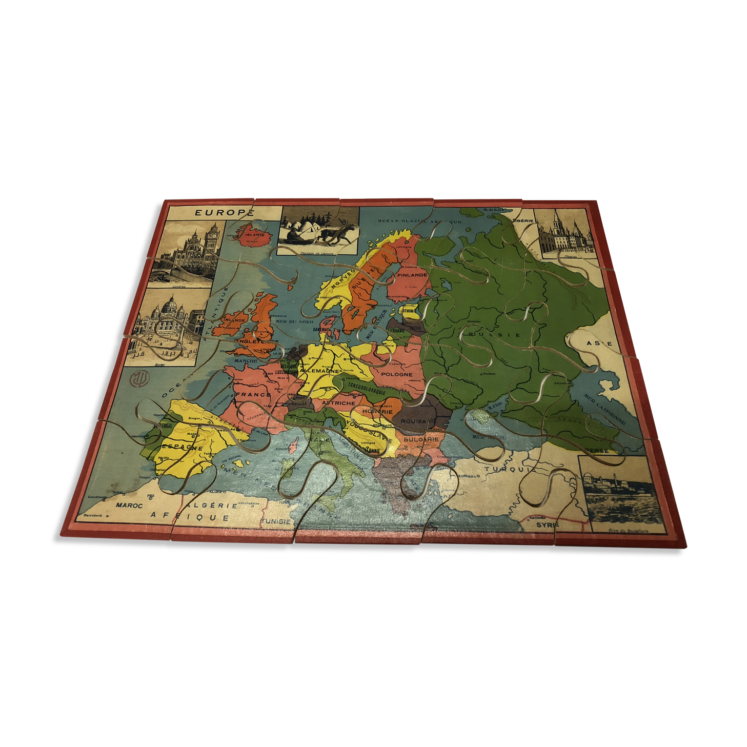 Former puzzle wooden 'Europe '.