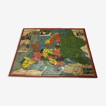 Former puzzle wooden 'Europe '.