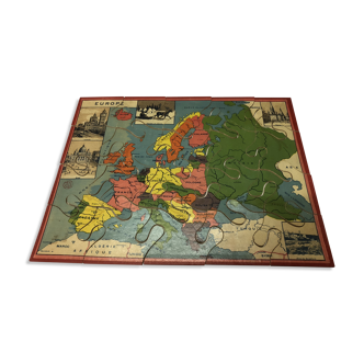 Former puzzle wooden 'Europe '.