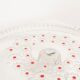 Vintage transparent decorative plate with flowers, Italy, 1960s