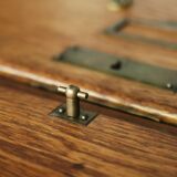 Vintage Industrial English Oak Filing Cabinet with Drawers, 1920s