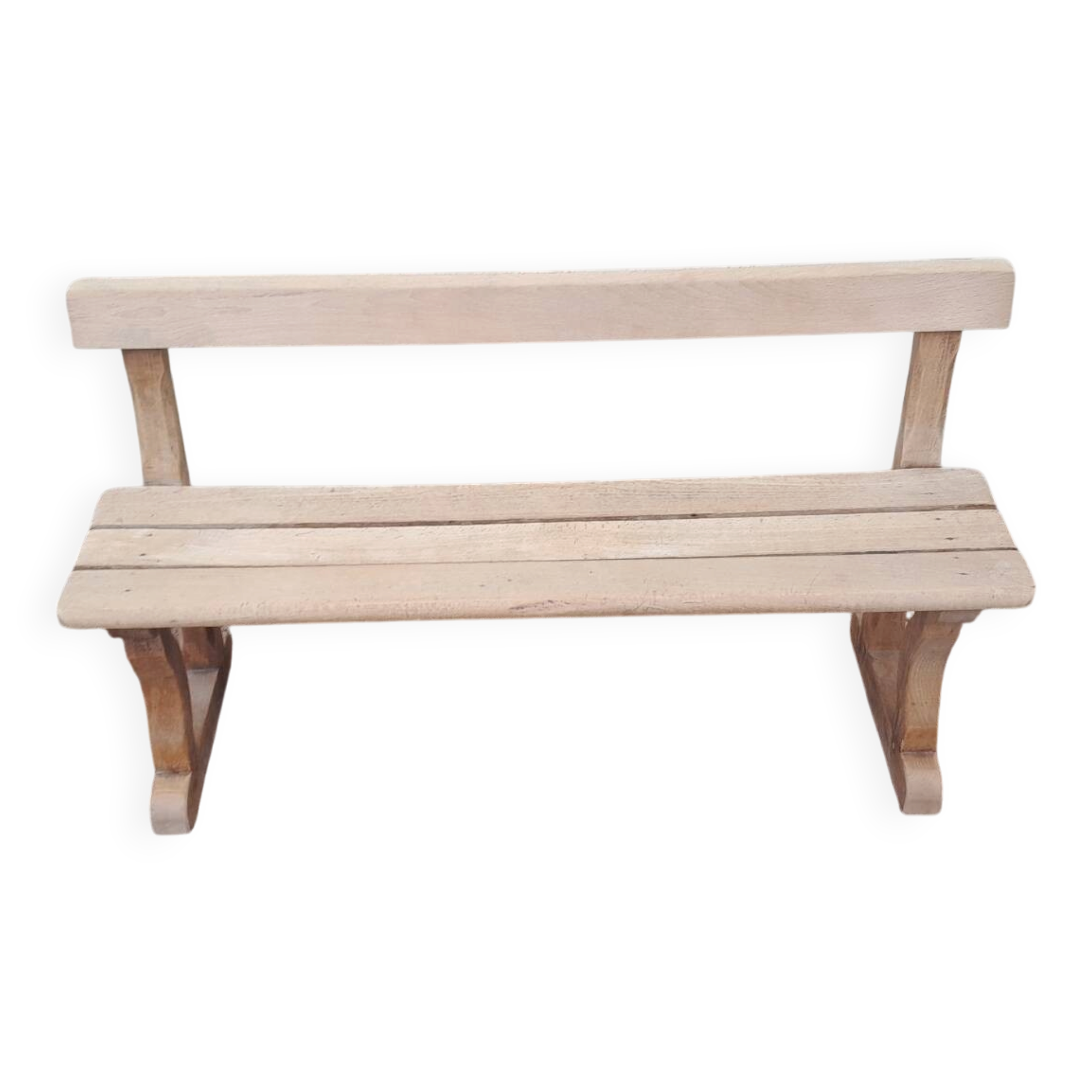Small decorative beech bench