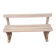 Small decorative beech bench