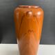 Vase vintage en céramique décor bois