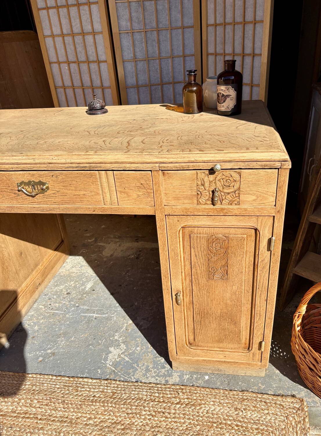 Bureau Art déco en chêne