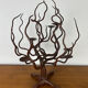 Bougeoir arbre fer forgé, chandelier