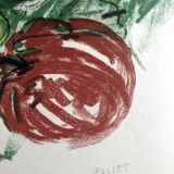 Joseph pollet, still life, c 1970. original lithograph signed in pencil
