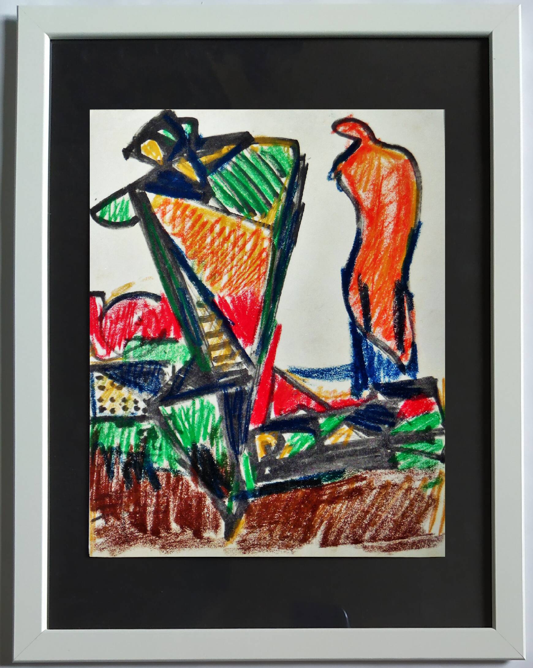 Original abstract drawings by KLAAS BOONSTRA