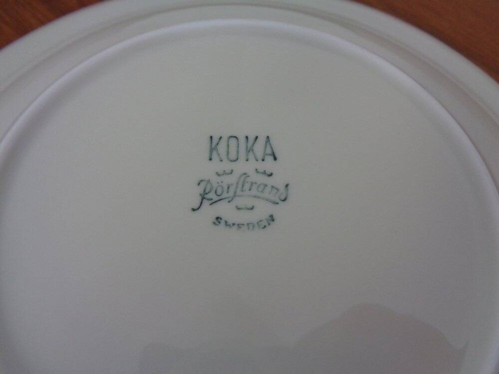 Swedish Stoneware Koka Plates by Hertha Bengtson for Rörstrand, 1960s, Set of 6