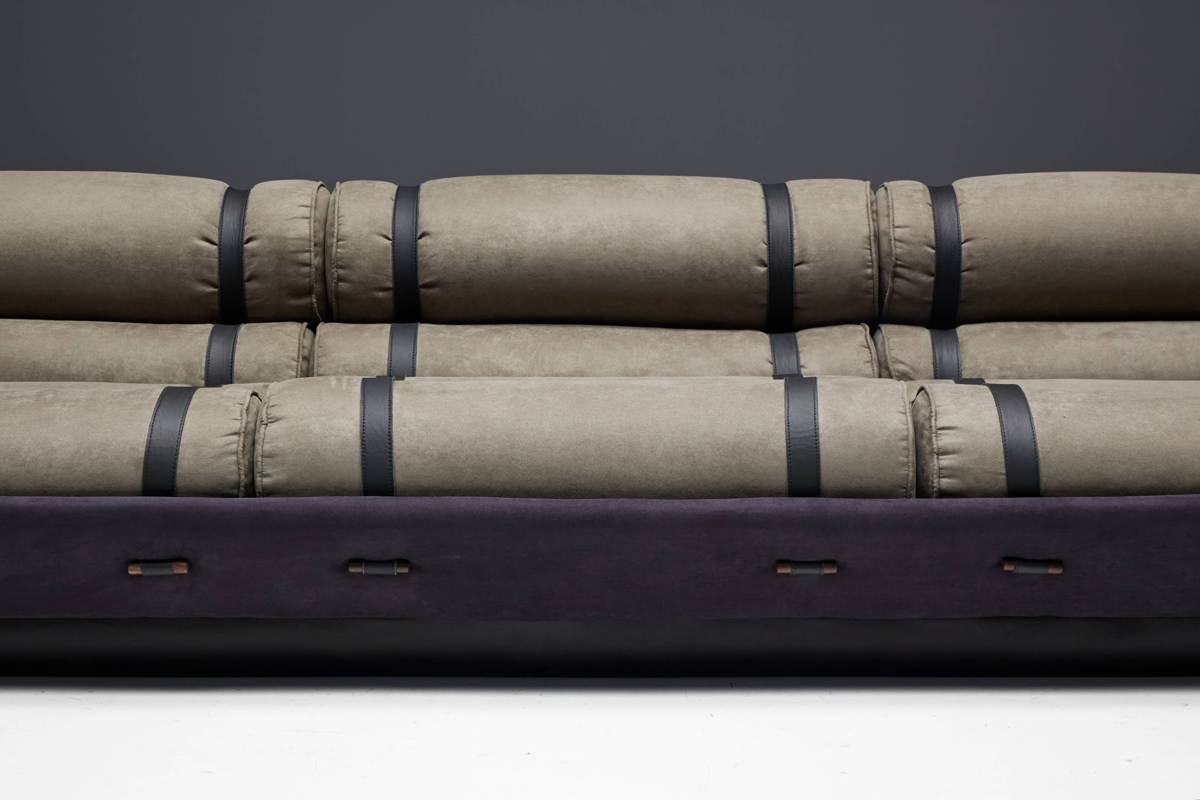 Mid-Century Cylindrical Sofa, Brazil, 1970s