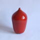 Red glazed ceramic vase by Paco, Belgium 1960s