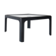 Italian glass top coffee table, 1970s