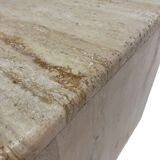 Italian travertine pull out tables, 1970