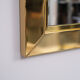 Brass mirror 1970 italy