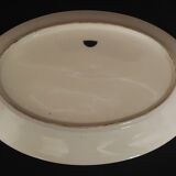 Oval porcelain serving dish decorated with roses MF Limoges