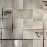 Table extensible en  bois et mosaïque