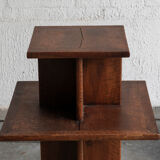 Pied de stalle, display side table in art deco style, France, 1940s