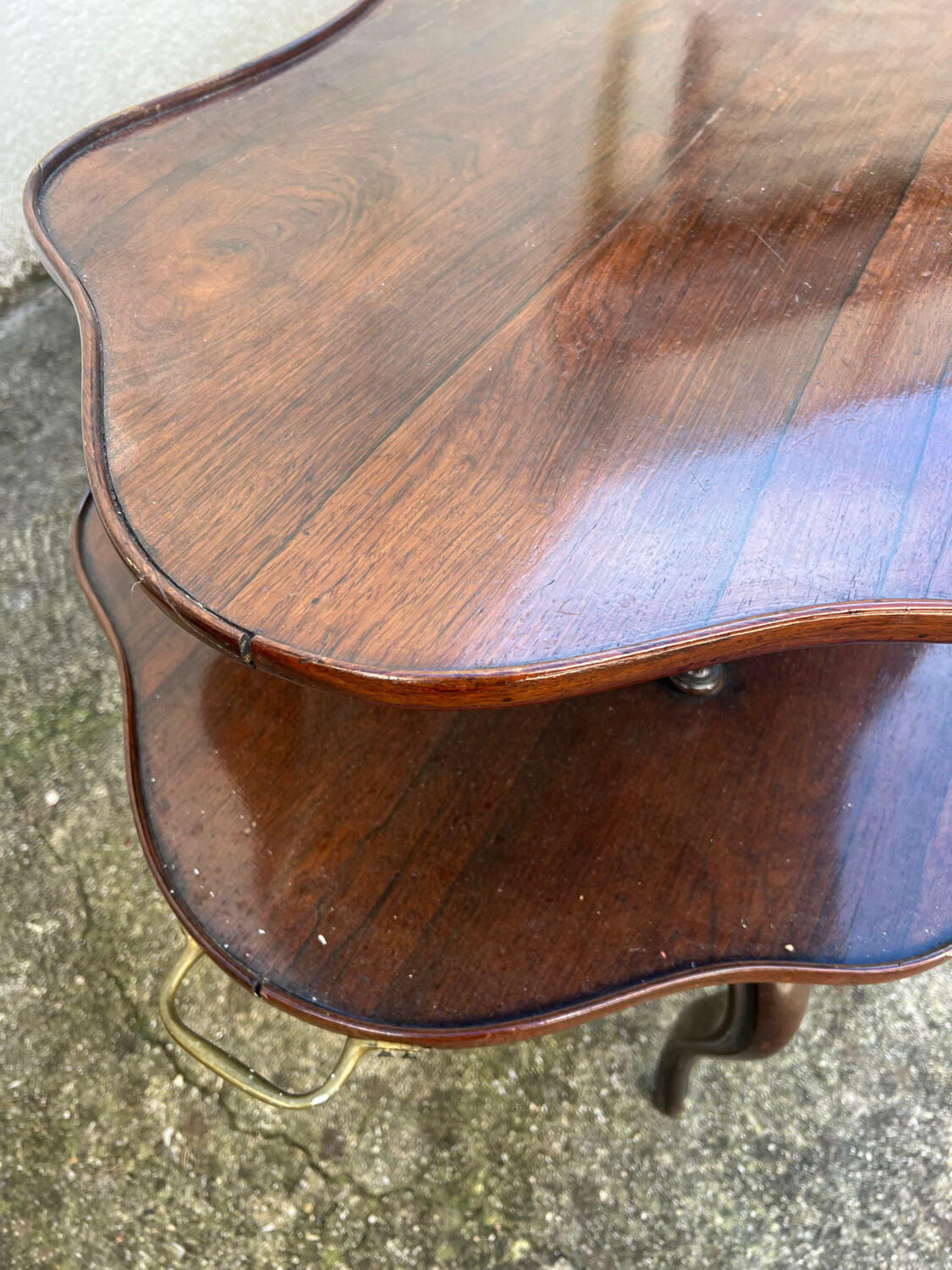 English tea serving table from the period.