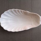 Empty pocket / white glazed ceramic soap holder - Early 20th century