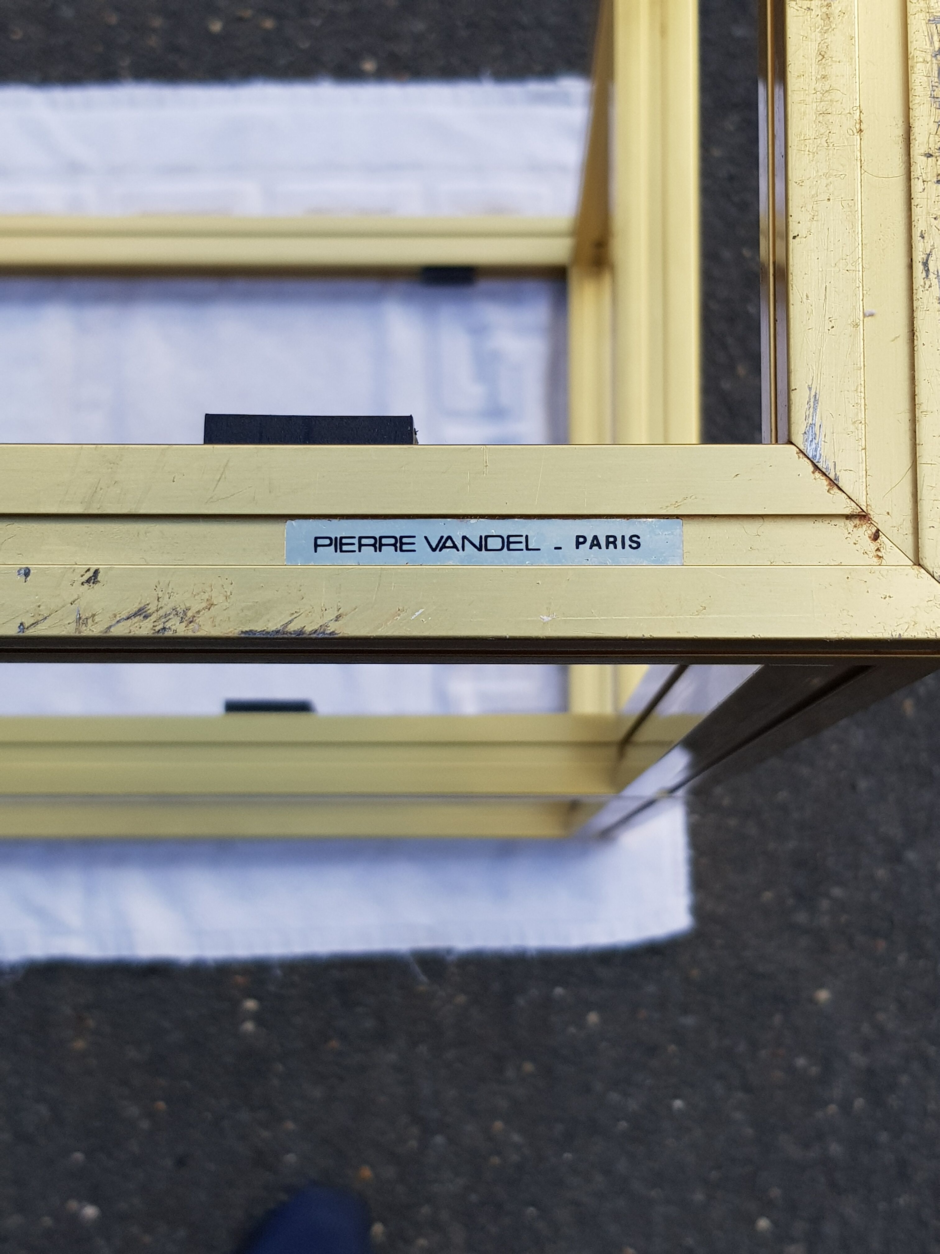 Console  vintage  3 Plateaux Pierre Vandel